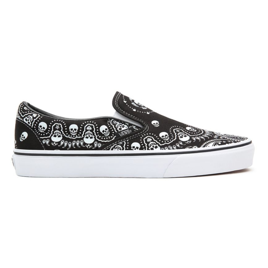 Vans Bandana Classic Slip-On Kengät Mustat | VN054P7GS10