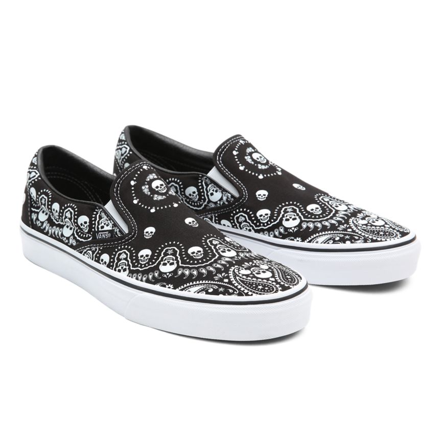 Vans Bandana Classic Slip-On Kengät Mustat | VN054P7GS10