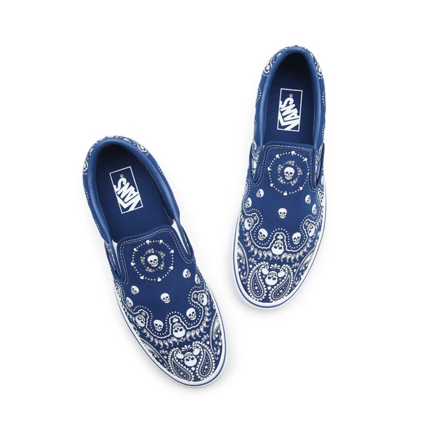 Vans Bandana Classic Slip-On Kengät Sininen | VN172C6PK46