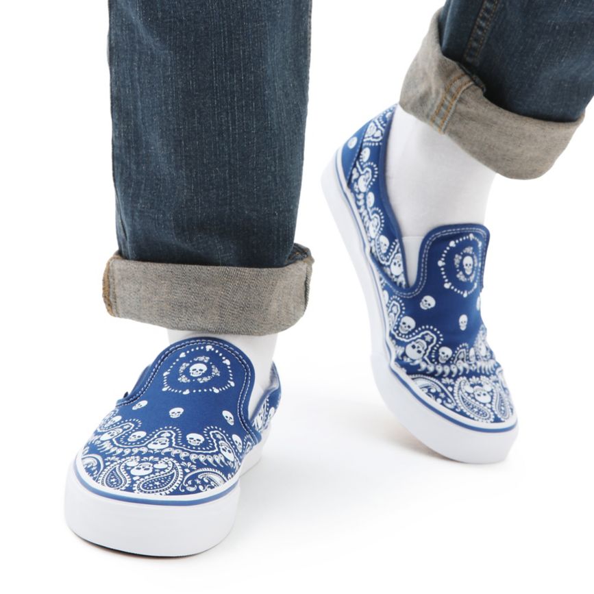 Vans Bandana Classic Slip-On Kengät Sininen | VN172C6PK46