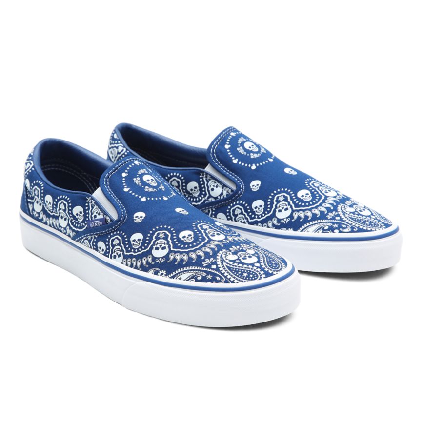 Vans Bandana Classic Slip-On Kengät Sininen | VN172C6PK46