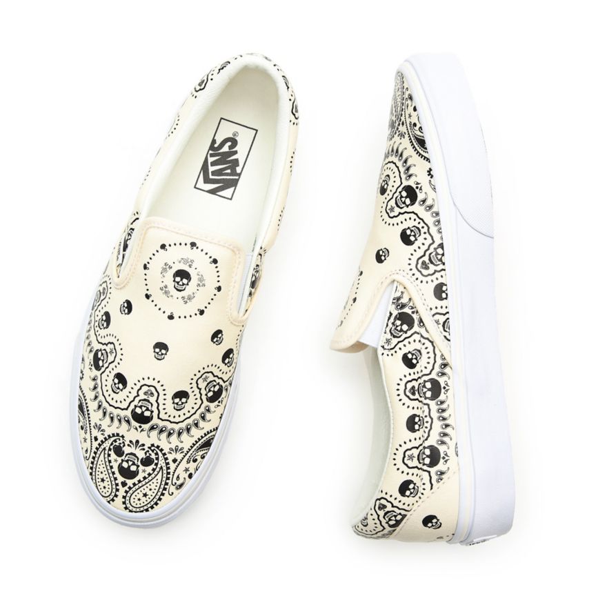 Vans Bandana Classic Slip-On Kengät Valkoinen | VN823A6CR02