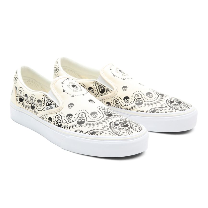 Vans Bandana Classic Slip-On Kengät Valkoinen | VN863G7NE64