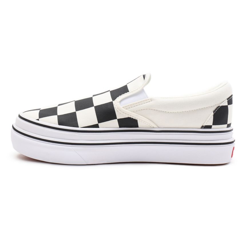 Vans Big Classics Checker Super ComfyCush Slip-On Kengät Valkoinen | VN223Q1TK39