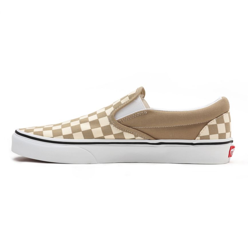 Vans Checkerboard Classic Slip-On Kengät Beige | VN200E5GZ82