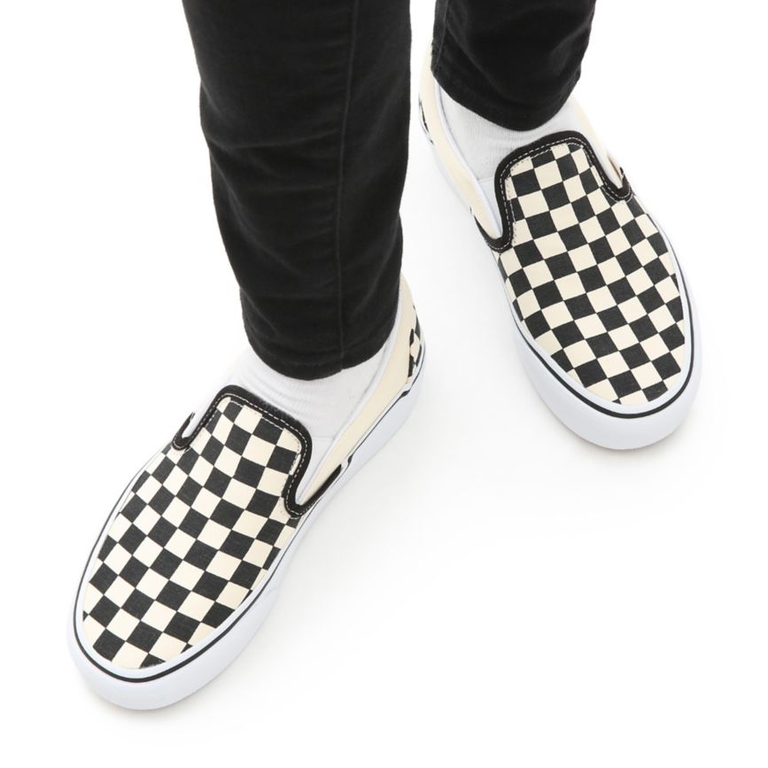 Vans Checkerboard Classic Slip-On Platform Kengät Mustat | VN004X1TZ65