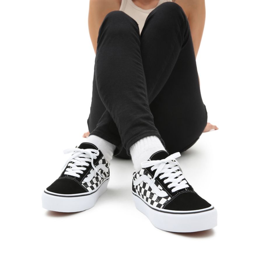 Vans Checkerboard Old Skool Platform Kengät Mustat | VN639N7AA96