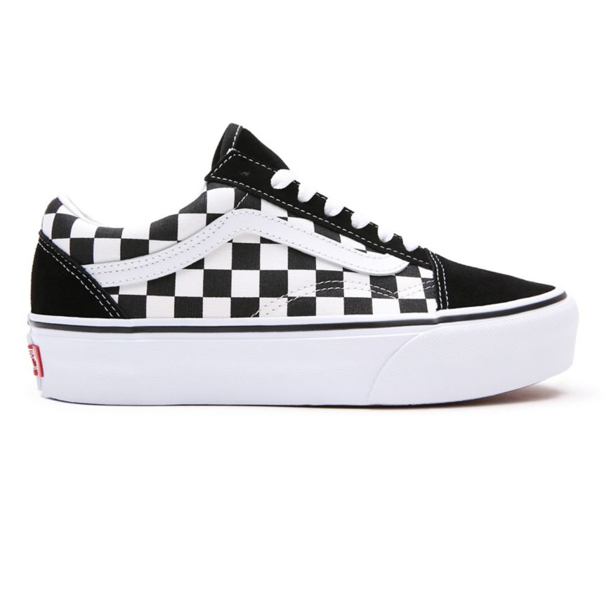 Vans Checkerboard Old Skool Platform Kengät Mustat | VN639N7AA96