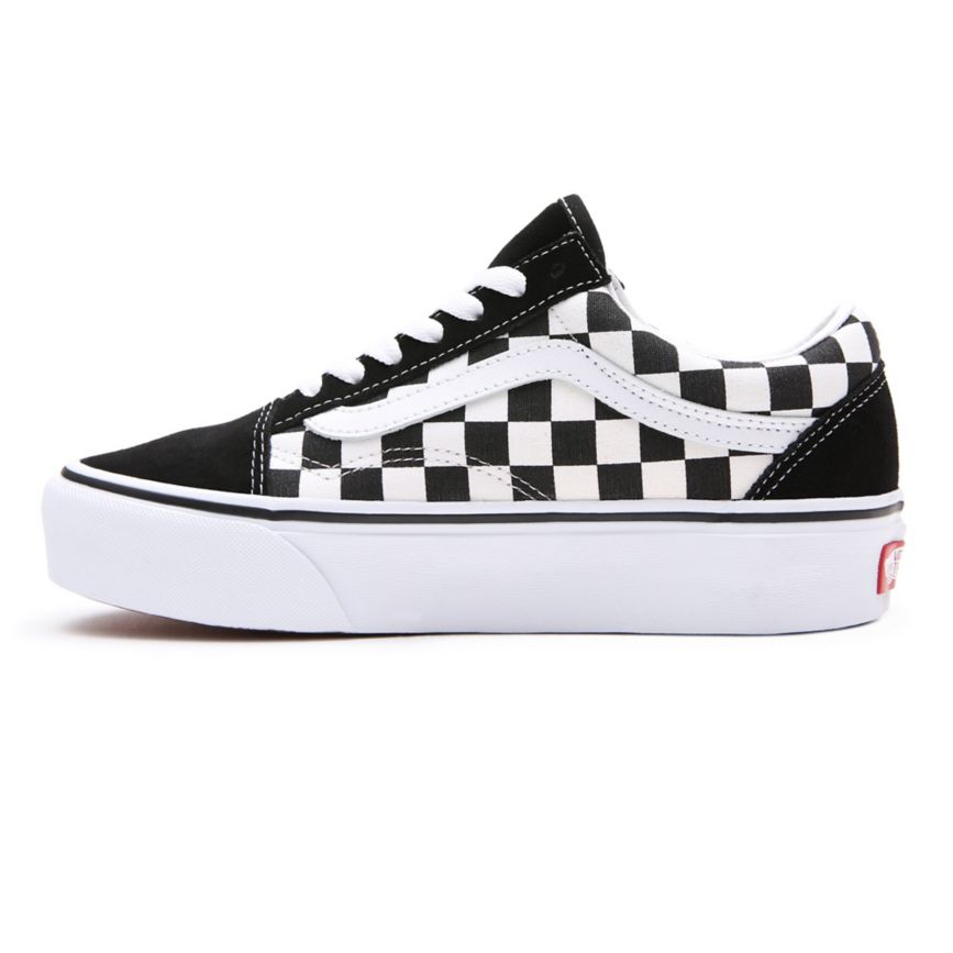 Vans Checkerboard Old Skool Platform Kengät Mustat | VN639N7AA96