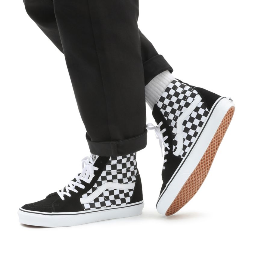 Vans Checkerboard SK8-Hi Kengät Mustat | VN333Q4HA46