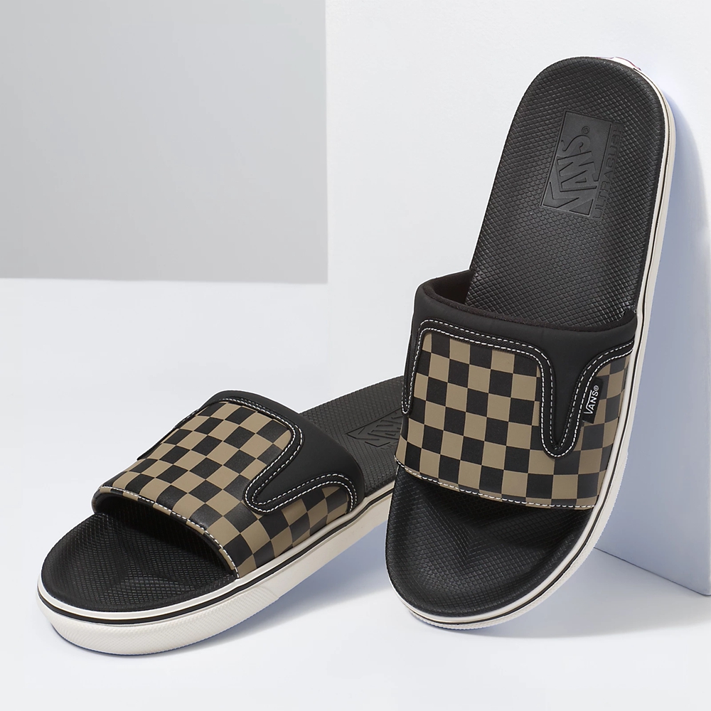 Vans Checkerboard Ultracush Rantasandaalit-On Mustat | VN661I4MW18