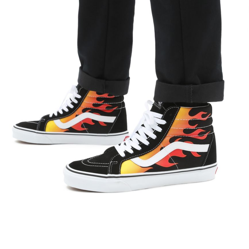 Vans Flame Sk8-Hi Reissue Kengät Mustat | VN726H0SZ61