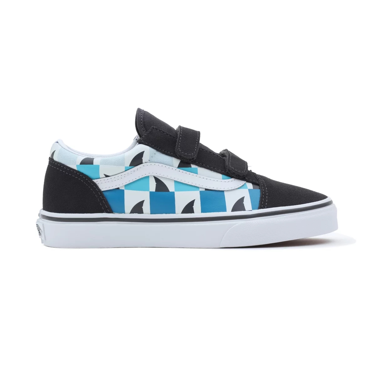 Vans Glow Checkerboard Sharks Old Skool Tarranauha Kengät Mustat | VN963K2KC46