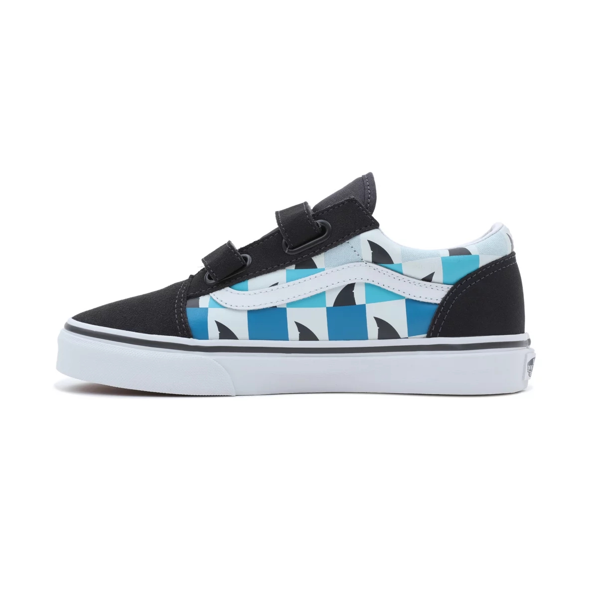 Vans Glow Checkerboard Sharks Old Skool Tarranauha Kengät Mustat | VN963K2KC46