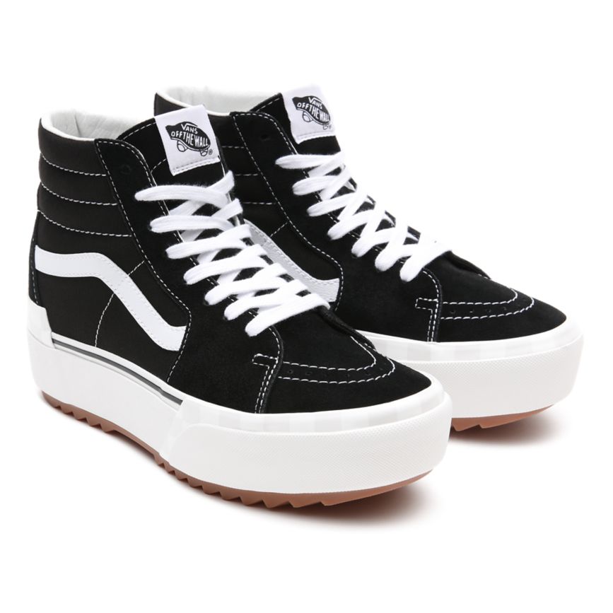 Vans Mokka Canvas Sk8-Hi Stacked Kengät Mustat | VN938I0MN81