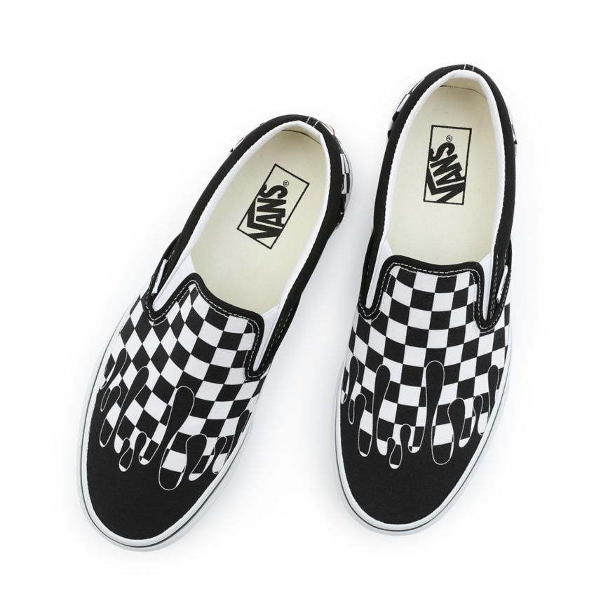 Vans Paint Drip Checkerboard Classic Slip-On Kengät Mustat | VN321Z5YL92