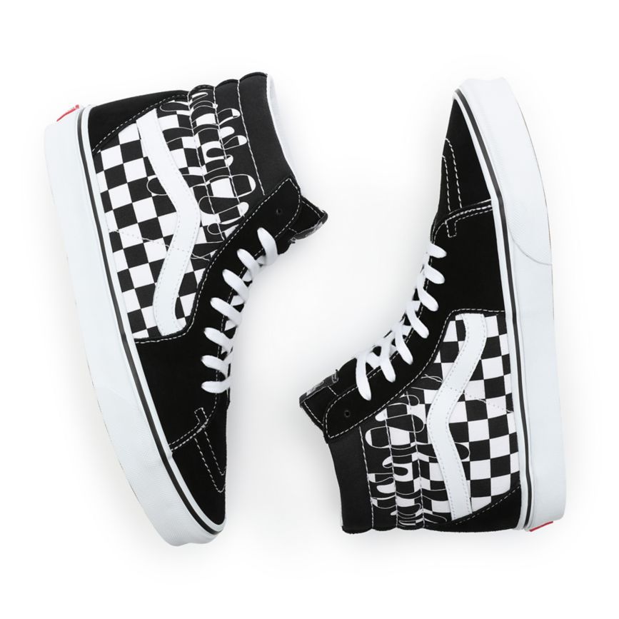 Vans Paint Drip Checkerboard Sk8-Hi Kengät Mustat | VN013W9GG55