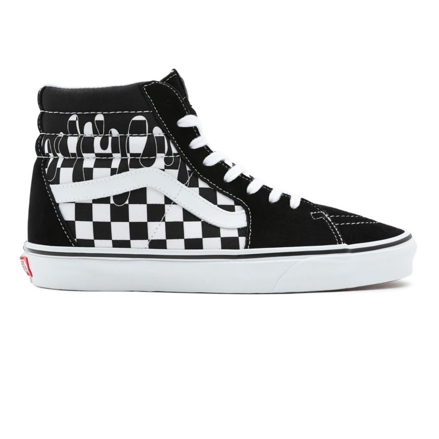 Vans Paint Drip Checkerboard Sk8-Hi Kengät Mustat | VN013W9GG55