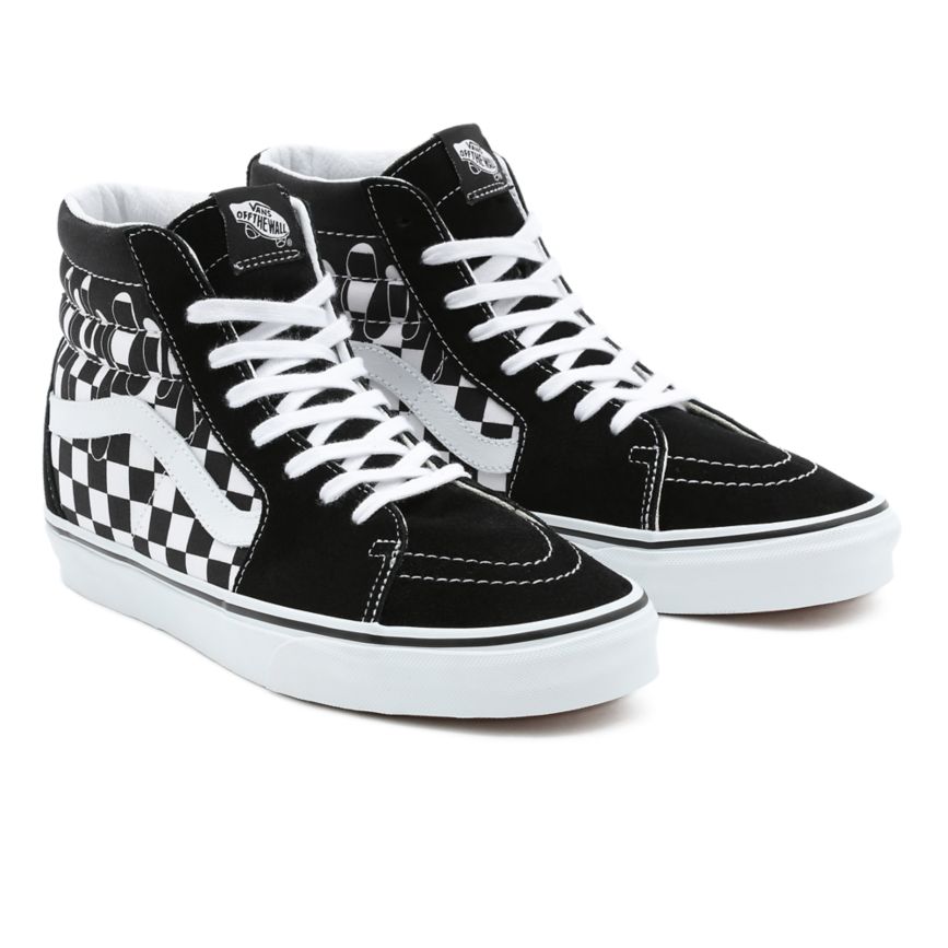 Vans Paint Drip Checkerboard Sk8-Hi Kengät Mustat | VN013W9GG55