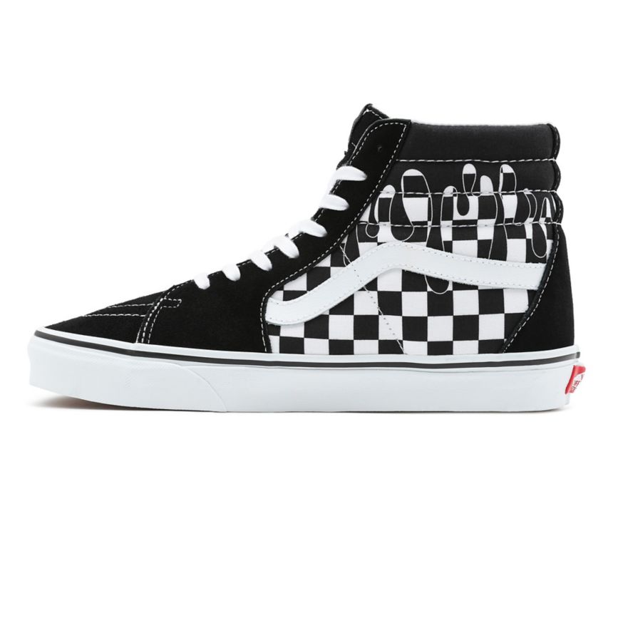 Vans Paint Drip Checkerboard Sk8-Hi Kengät Mustat | VN475V4UN49