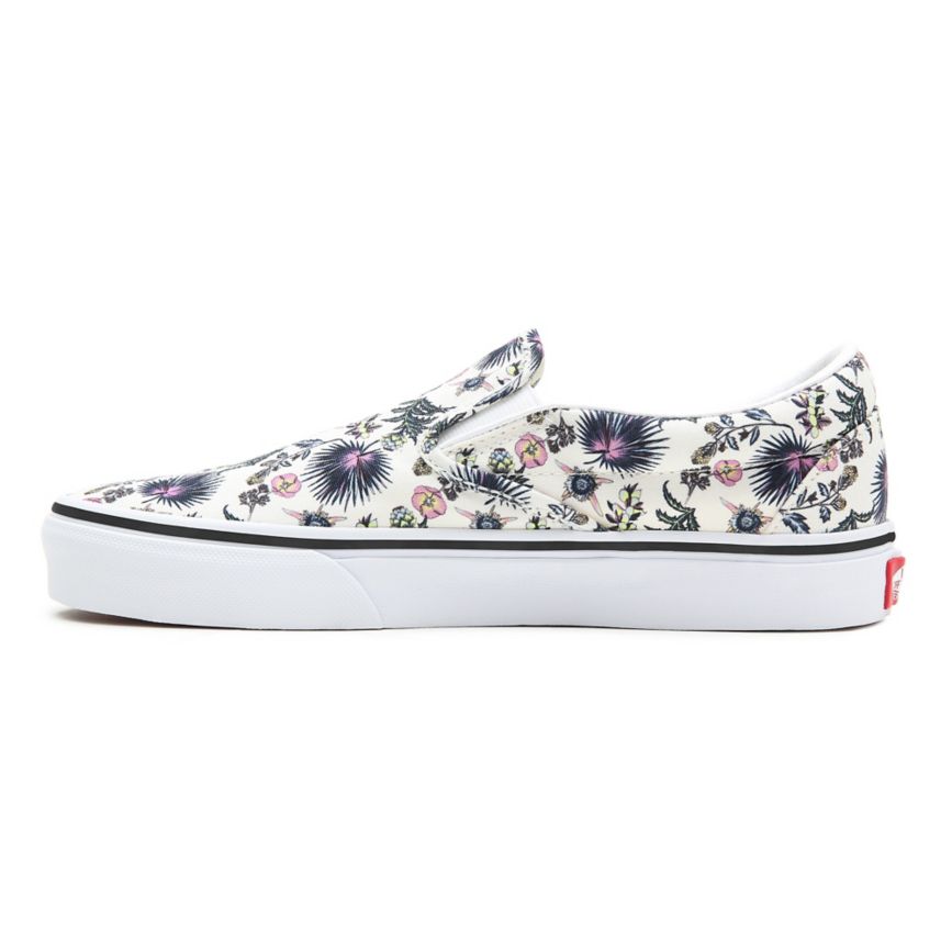 Vans Paradise Floral Classic Slip-On Kengät Valkoinen | VN064W5OQ04