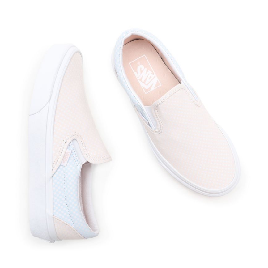 Vans Pastel Checkerboard Classic Slip-On Kengät Valkoinen | VN412N0RJ46