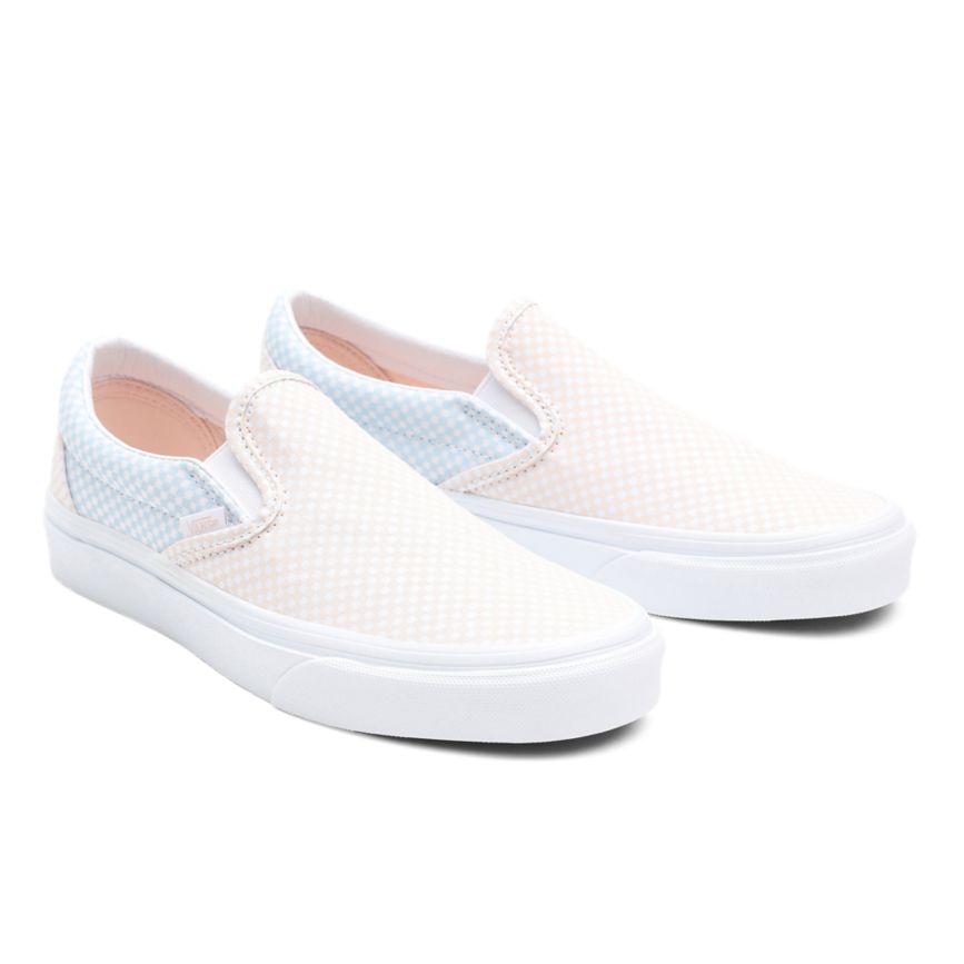 Vans Pastel Checkerboard Classic Slip-On Kengät Valkoinen | VN412N0RJ46