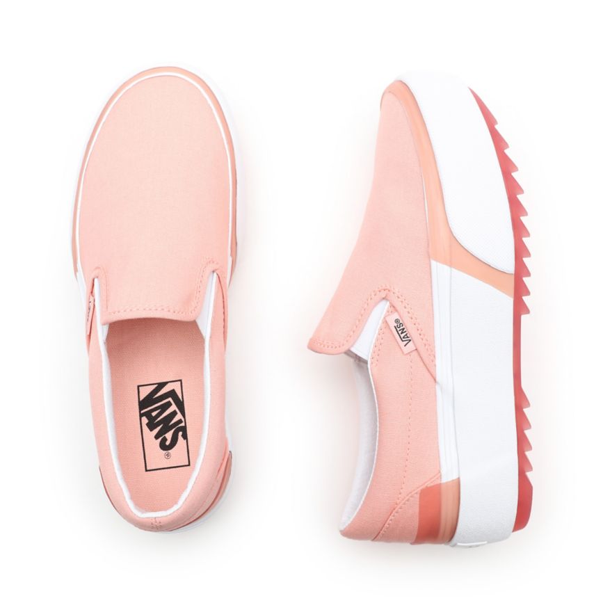 Vans Pastel Classic Slip-On Stacked Kengät Pinkki | VN695D4CI22