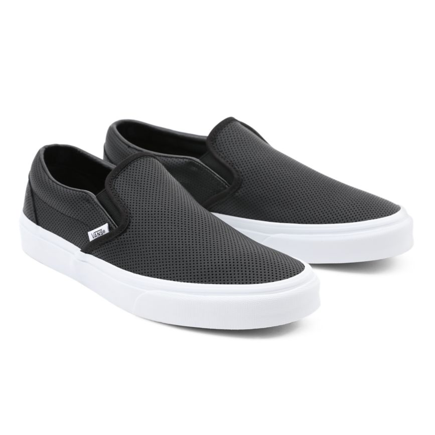 Vans Perf Nahkaiset Classic Slip-On Kengät Mustat | VN433P4OW60