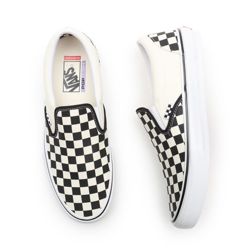 Vans Skate Checkerboard Slip-On Kengät Valkoinen | VN296O5OS34