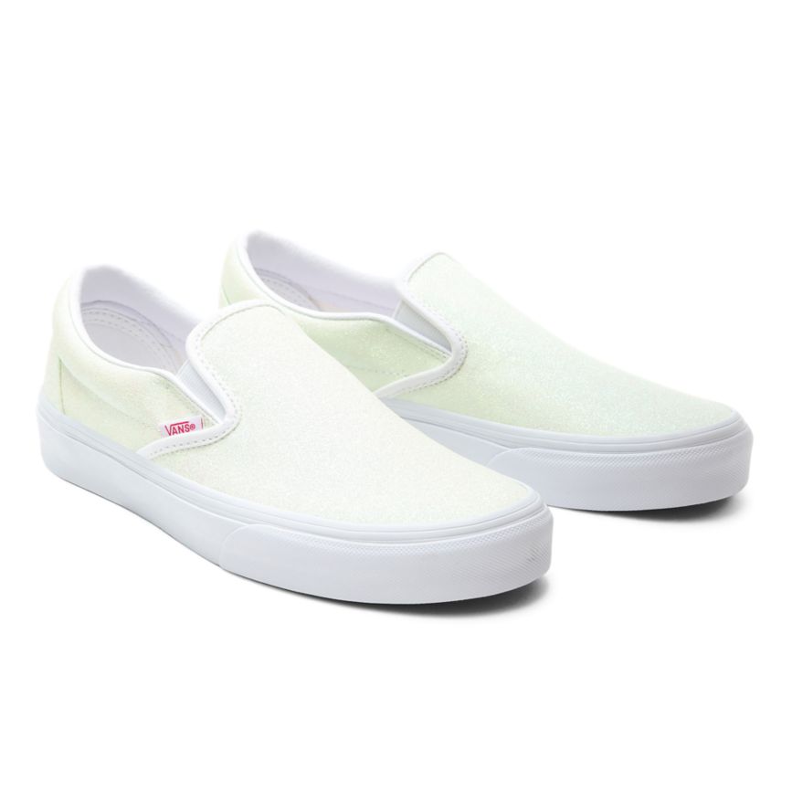 Vans UV Glitter Classic Slip-On Kengät Valkoinen | VN398F0PD08