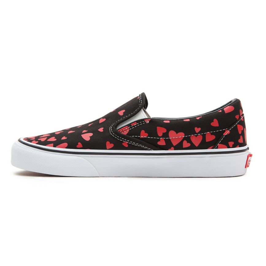 Vans Valentines Hearts Classic Slip-On Kengät Mustat | VN194I5QF42