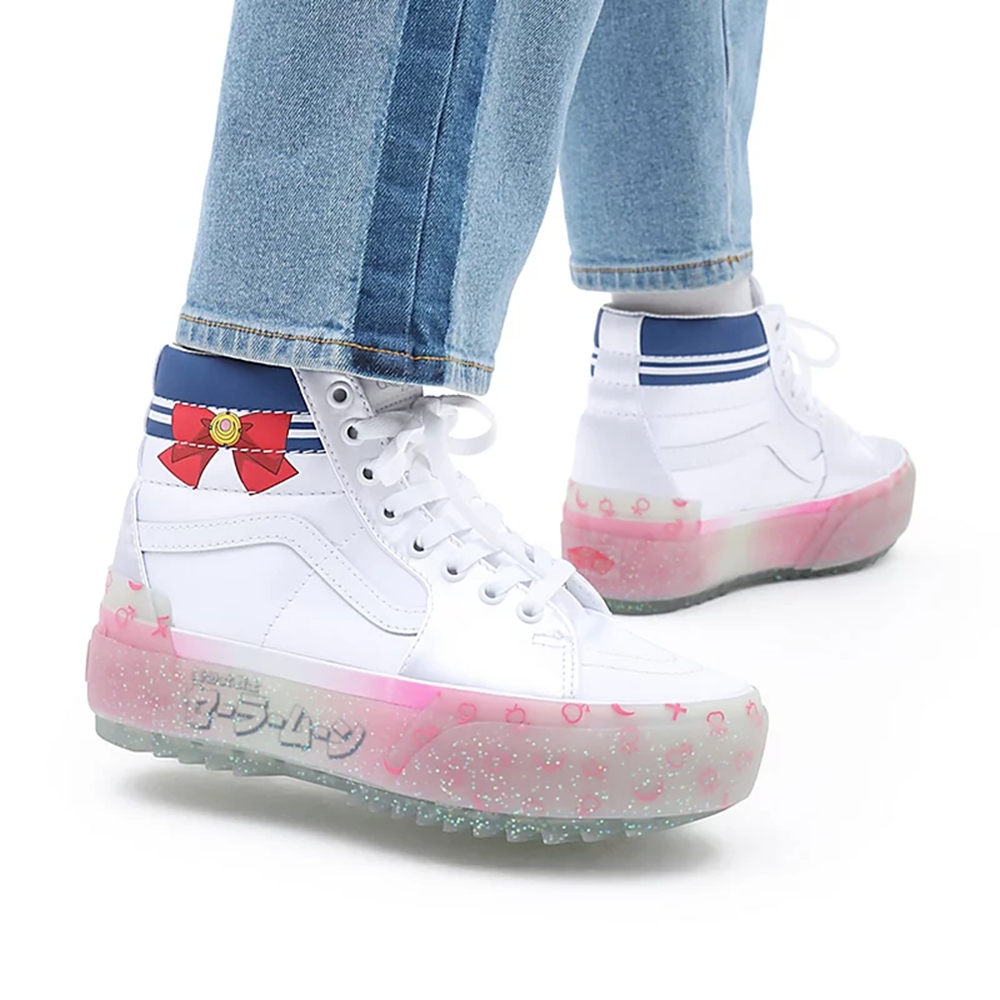 Vans X Pretty Guardian Sailor Moon Sk8-hi Stacked Kengät Valkoinen | VN304O2JO95