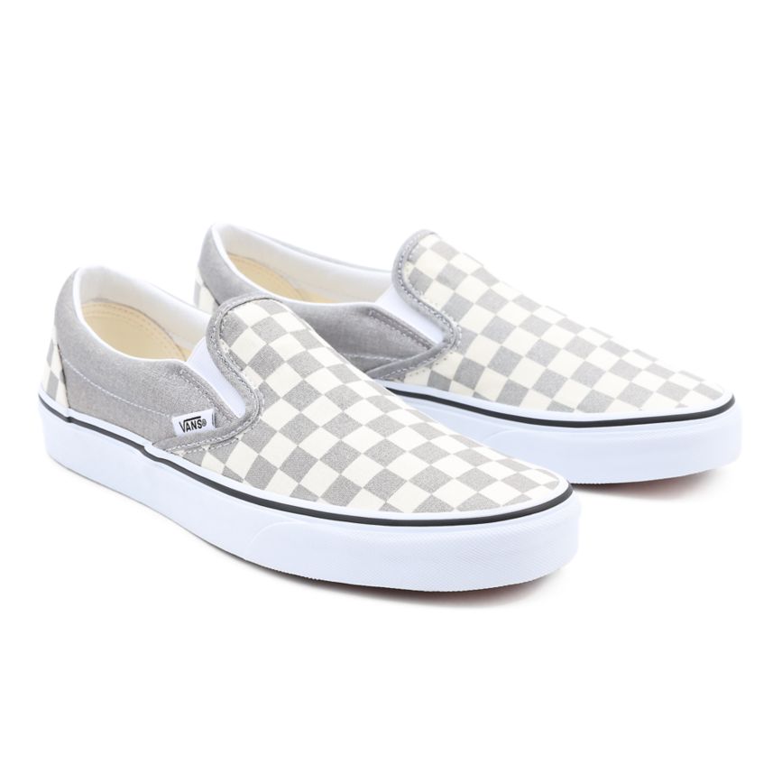 Vans Checkerboard Classic Slip-On Kengät Harmaat | VN031L2VC56